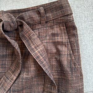 Merona Chocolate Brown Tweed Skirt w/pockets.  Size 6